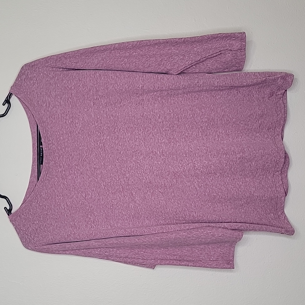 Willi Smith Heather Pink 3/4 Sleeve Batwing Top, Size L